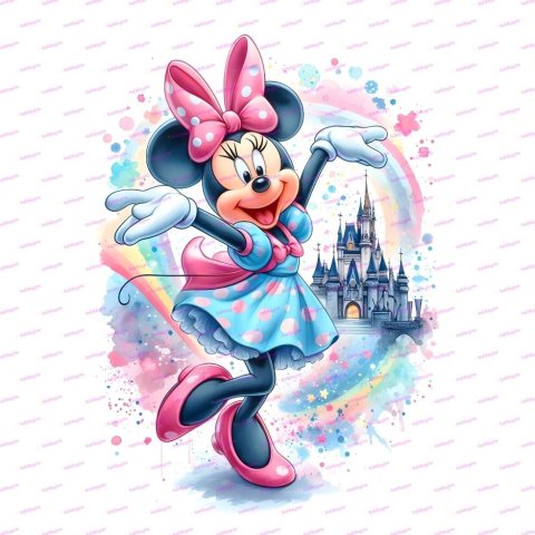 Minnie Mouse Sublimasyon Tasarım Seti – 6 JPEG Dijital Baskı Dosyası | Kupa, Tişört, Poster Baskı