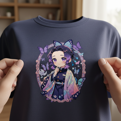 Shinobu Kocho Demon Slayer PNG - Sublimasyon Baskı İçin Şeffaf Dosya